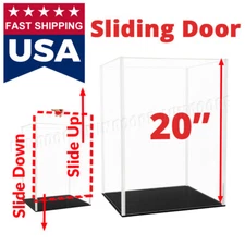 20 inch H Acrylic Display Case Collectibles Box Dustproof Large Figure Install