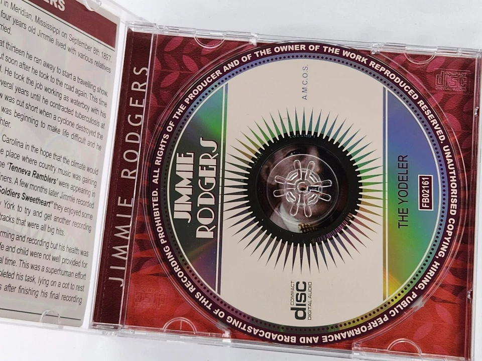 Jimmie Rodgers - The Yodeler - CD - Image 2 of 3