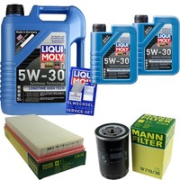 Inspektionspaket 7L Liqui Moly Longtime 5W-30 FüR Jaguar X-Type 2.5 V6 AWD 2.1