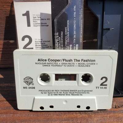 Vintage Alice Cooper Flush The Fashion Cassette Tape Tested