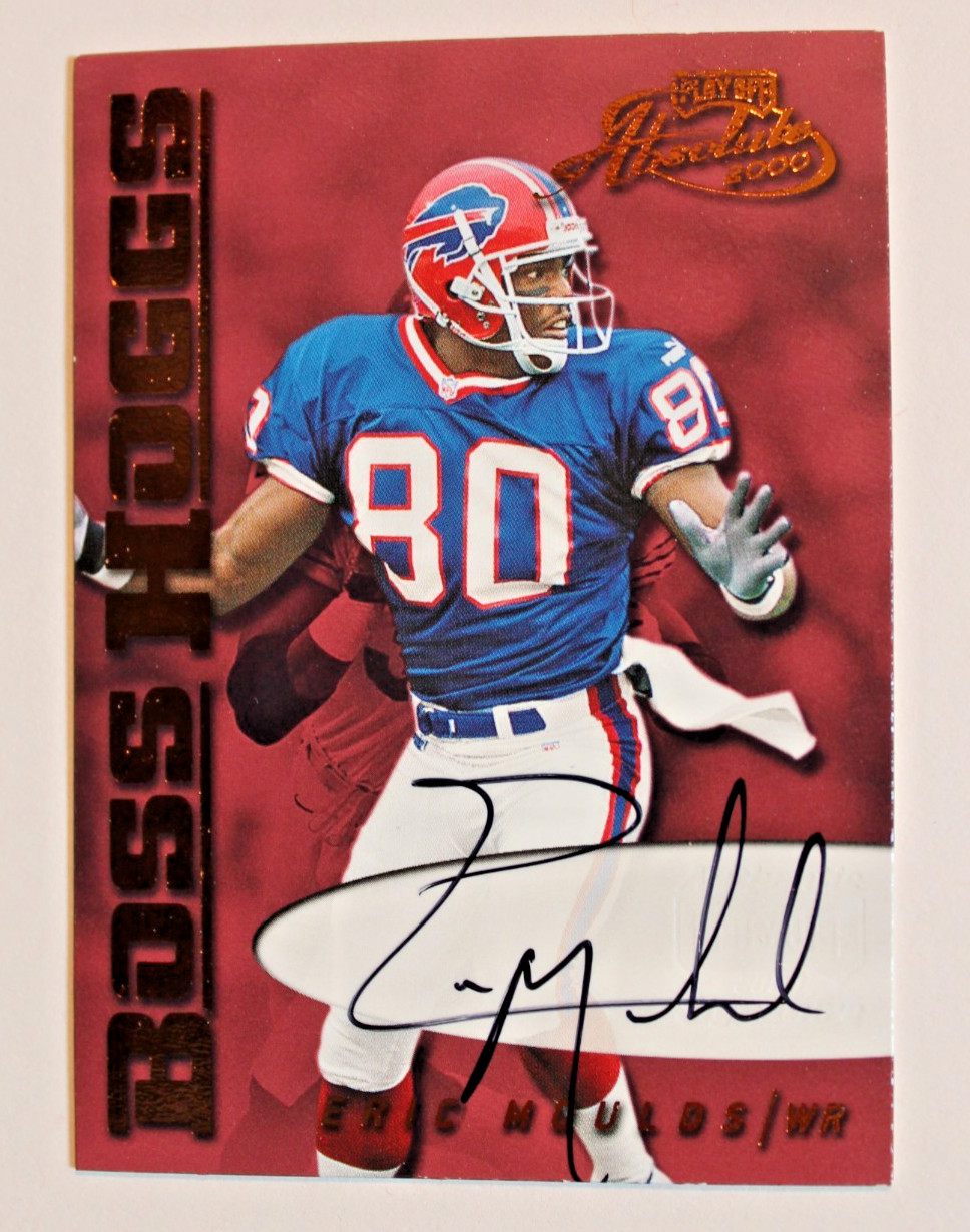 2000 Playoff Absolute Eric Moulds Boss Hoggs  /200 Autographed AUTO  Card BH-1
