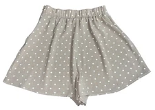 Show Me Your MuMu Womens High Waisted Marley Short Shorts Size XS Tan Polka Dot