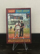 2025 Topps Heritage #6 Danny Jansen Chrome Burgundy Sparkle Refractor
