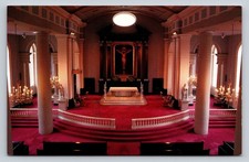 The Basilica of St. Louis King of France Interior Vintage Photochrome Postcard