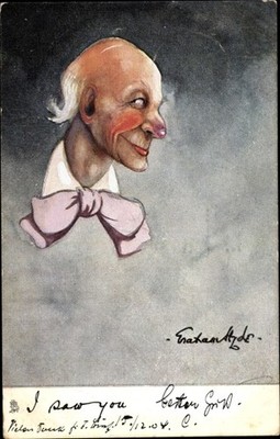 Künstler Ak Ich habe dich gesehen, Karikatur - 10836782