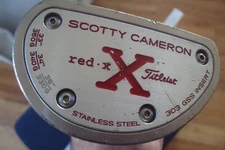 Scotty Cameron lawsuit Red X2 mid mallet putter 35" 330g w/headcover