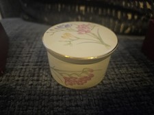 a Royal Worcester Spode Palissy England Bone China Trinket Box.