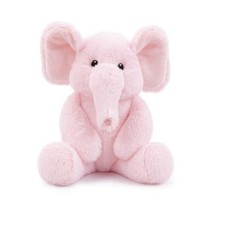 Pink Elephant Stuffed Animal Plush Toy, 15.7 inch  Soft, Big Elephant Pink