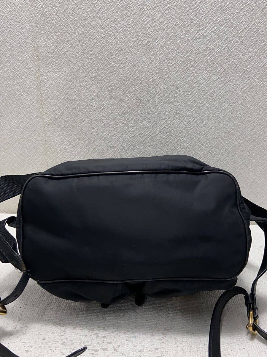 PRADA Backpack Polyester BLK Solid 250112-2 - image 4