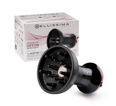 Bellissima Diffon Worldwide Diffuser Hair Dryer for Curly Hair Dual Voltage 2In1