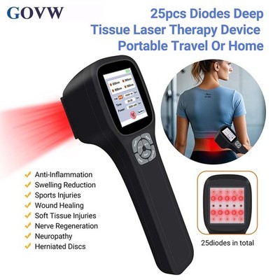 Handheld Cold Laser LLLT Device 2500mW 25 Diodes for Muscle Joint Pain Relief