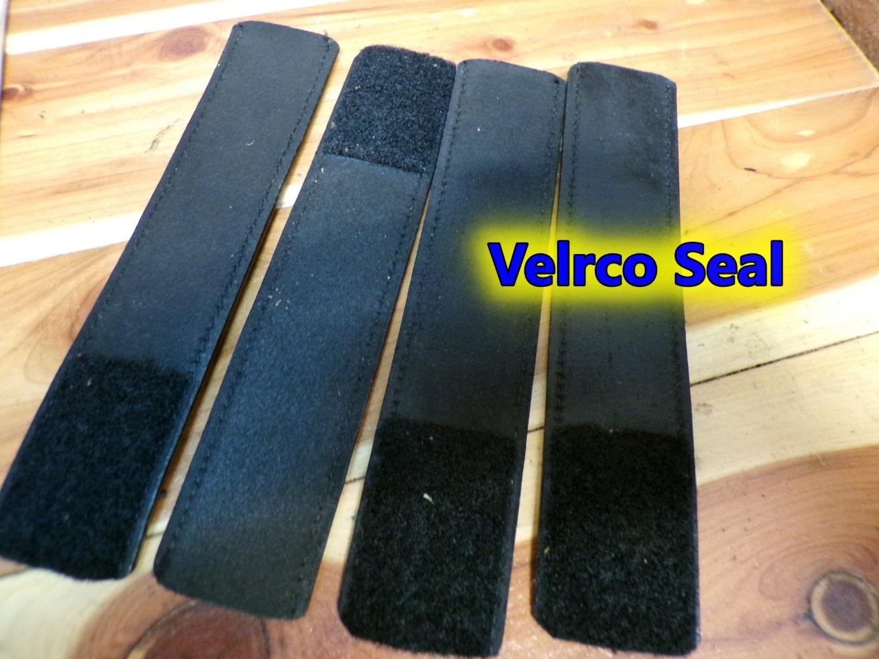 S502-4V HUME 4-Set PB Police Duty Belt Keepers 1" Extra Wide  Hook & Loop Close