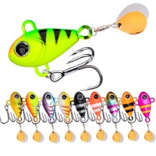 Heavy Type Metal Fishing Lures Advanced Hydrodynamic Profile Intense Vibration