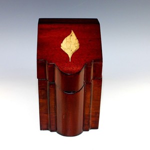 Vintage Georgian Style Mahogany Cutlery Stationary Box (9.5")