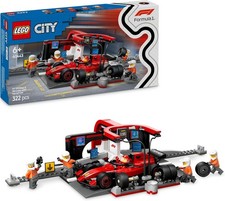 LEGO City F1 Boxenstopp Crew Ferrari Formel 1 4 Mechaniker Spielzeug 60443