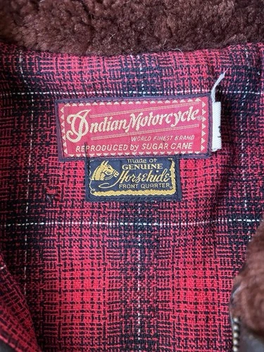 Indian Motorcycle Sugar Cane Horsehide Grizzly Jacket image 3
