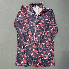 EUC NFL Apparel Houston Texans Pajamas Set Blue Red Holiday Christmas Youth 18