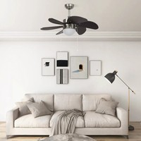 Deckenventilator Mit Lampe 76 Cm Dunkelbraun