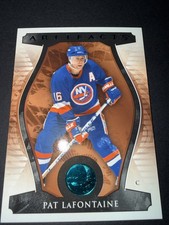 2023-24 UD Artifacts Legends Pat LaFontaine Rare Turquoise Insert Islanders