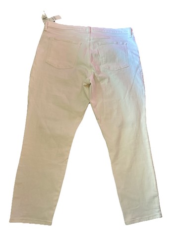 Pantalones de mezclilla blancos Abercrombie & Fitch súper ajustados tiro alto al tobillo talla 33 16s nuevos con etiquetas - Imagen 5 de 8
