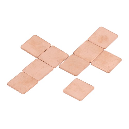 (20 * 20 * 1.0MM)Copper Pad Shim Thermal Kit 100Pcs Pure Copper Thermal Pads - Afbeelding 3 van 12