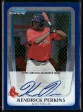 2011 Bowman Chrome #BCP189 Kendrick Perkins Prospect Auto Blue Refractors #/150