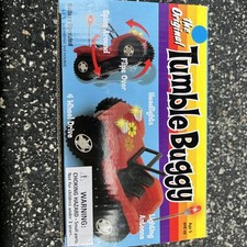 Original TUMBLE BUGGY Jeep Battery Operated Toy Car Blue New