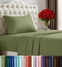 Twin Bed Sheets Set - 3 Piece Bedding - Brushed Microfiber - Shrinkage and Fa...