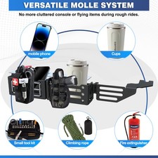 Truck Seat Brackets Storage Molle Panel Organizer For 2024 - 2026 Toyota Tacoma