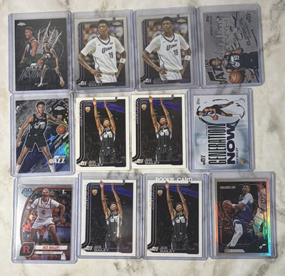 Ace Bailey Rookie NBA Card Lot of 12