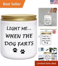 Lavender Scented Soy Candle for Dog Moms - Funny Gift with Heartfelt Quote
