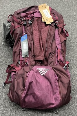 GREGORY DEVA 60 WOMEN'S BACKPACK PLUM RED NEW (MVP037508) | eBay