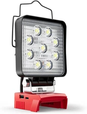 LIVOWALNY Portable LED Work Light Compatible with Milwaukee 18V Battery, 48W