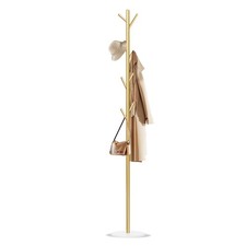 Coat Rack, Metal Freestanding Coat Rack with 8 Hooks, Sturdy Coat Tree with N...