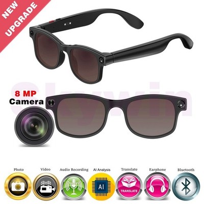 Glasses Smart AI Glasses with 8MP Camera 100+ Languages Live Translation