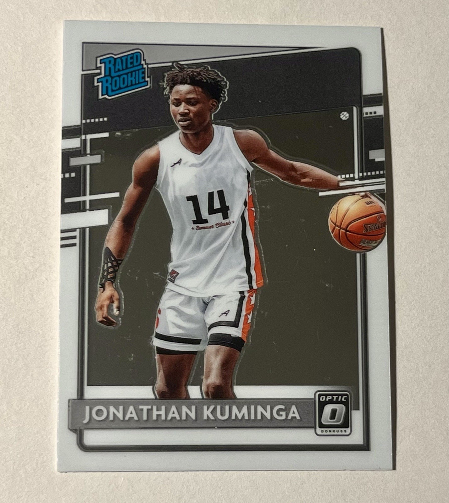 2021 Panini Chronicles Draft Picks Jonathan Kuminga #205 Optic Rated Rookie