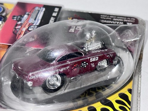 The Original Muscle Machines 1:64 1962 Chevy Bel Air Gasser Funline MOC Maroon - Picture 9 of 14