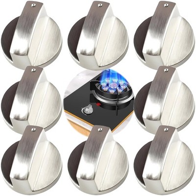 Gasherd Knöpfe Set 8 Stück Edelstahl universal passend für Küchenherd Backofe...