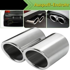Edelstahl-Auspuffblende Endrohr  Für VW Golf Scirocco Tiguan 60mm Auspuff Blende