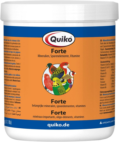 Forte 500G Minerali, Oligoelementi E Vitamine Importanti per Uccelli Da Compagni - Foto 7 di 12