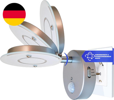 Trango 2636-014 LED Sensor Nachtlicht *NITE* in Silber Mit Automatikfunktion Dir