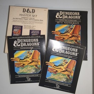 1985 Dungeons & Dragons Set 4: Master Rules W/ Black Box - TSR 1021 Set