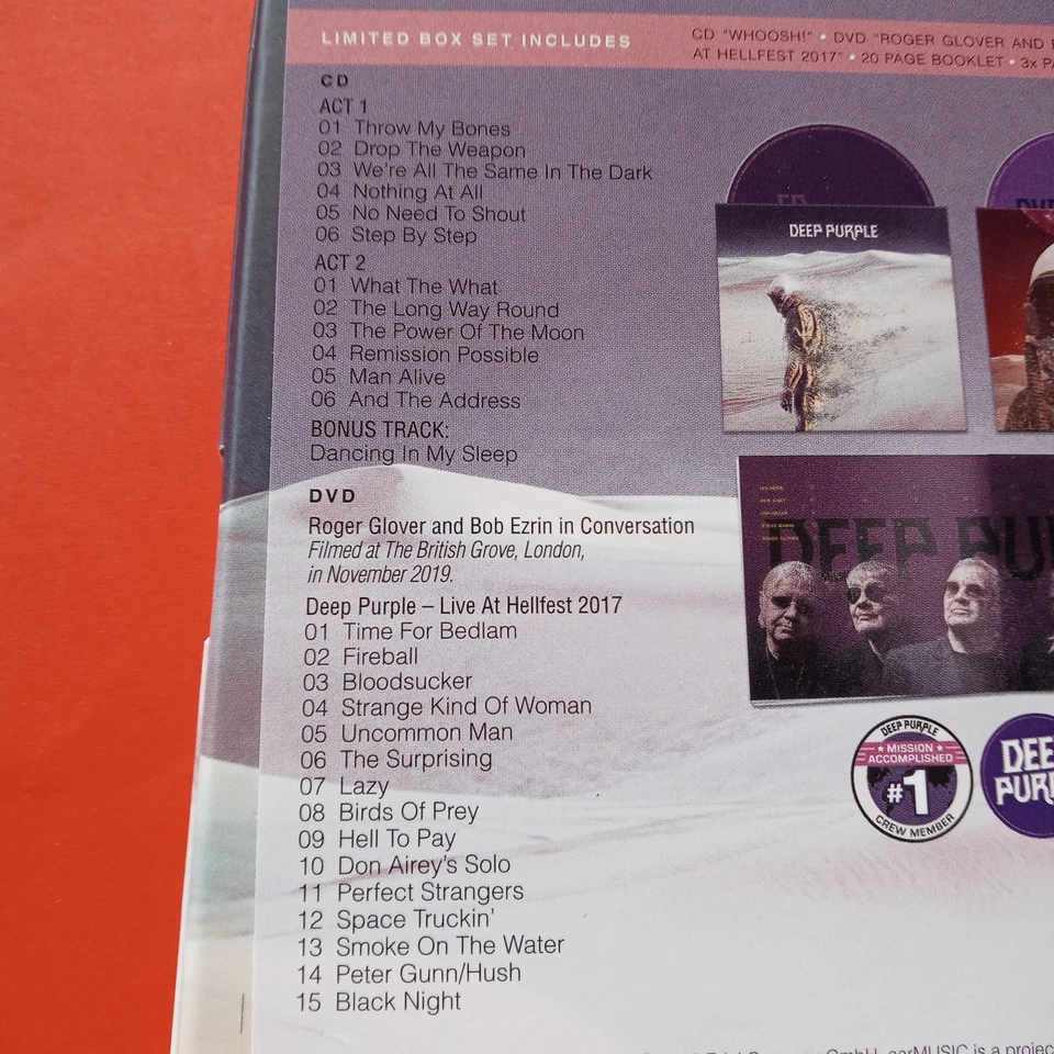 CD + DVD Deep Purple - Whoosh ! - LimitedHattrick Edition - Bild 4 von 4