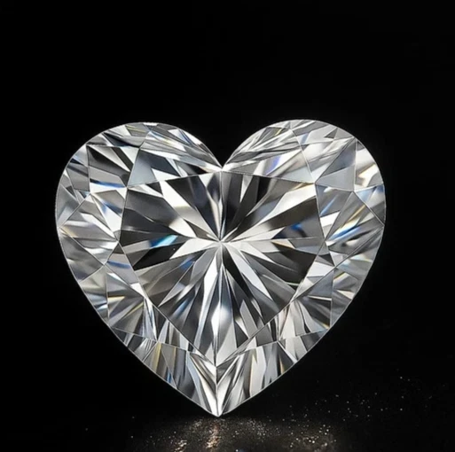 Piedra suelta 8 mm corte corazón VVS1 certificado Moissanita color D 2 CT para regalo Foto 2 de 4