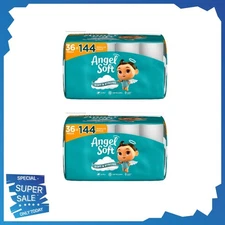 ( 2 Pack ) Angel Soft 2-Ply Toilet Paper, 36 Mega Rolls, FREE SHIPPING