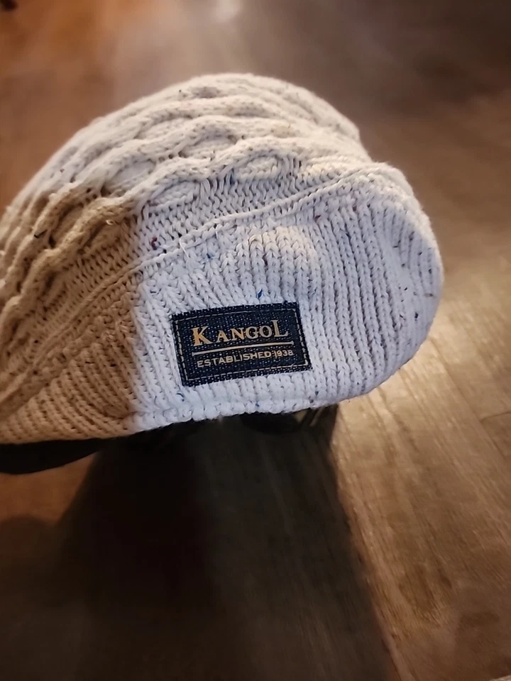 Kangol Knit Knep Cable Cap Flat Hat Cable Knit Winter Cap Size L/XL - Image 2 of 4