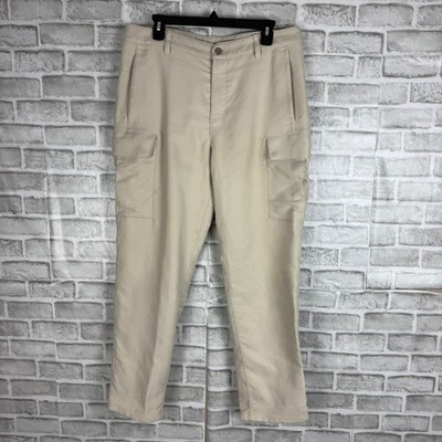 Lululemon Lab Utilitech Cargo Pants Natural Tan Beige Womens 34 x 30 LM5AV2S