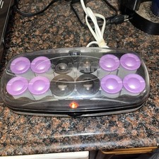 Conair Hot Waves 12 Large Curlers CHV14J Hot Rollers No Clips Clean Works