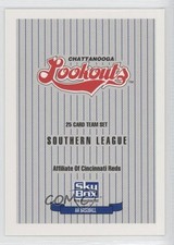 1992 SkyBox Pre-Rookie Chatanooga Lookouts Checklist #CHLO 0q3