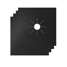 9- Pack Gas Stove Top Burner Cover Protector Reusable Easy Clean Non-stick Liner